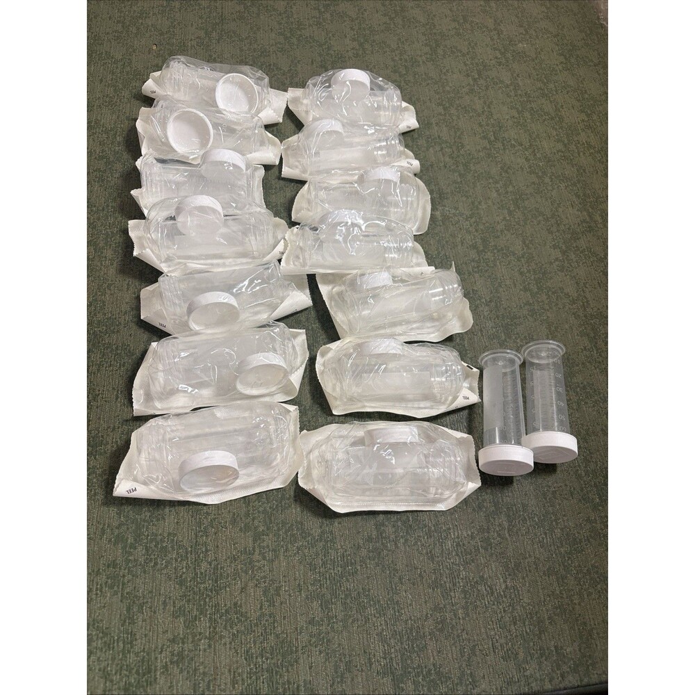 16 /Cs Abbott Breast Milk Storage Bottles 2 oz CustomFeed Bottles with Caps 60mL
